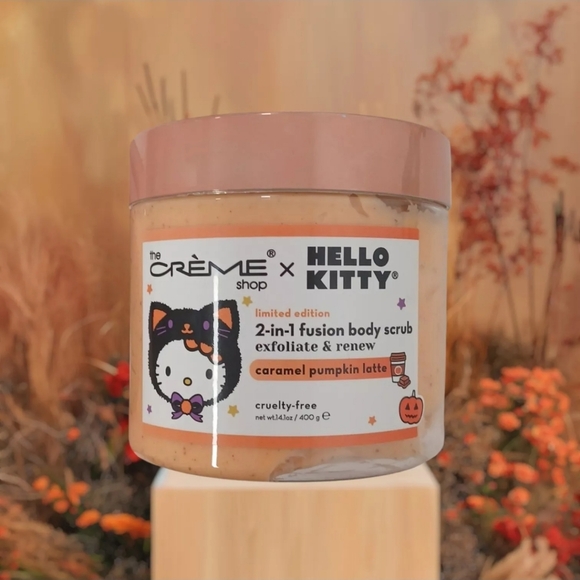 Sanrio Other - Hello Kitty x the Creme Shop 2 in 1 fusion body scrub Caramel Pumpkin latte 14.1